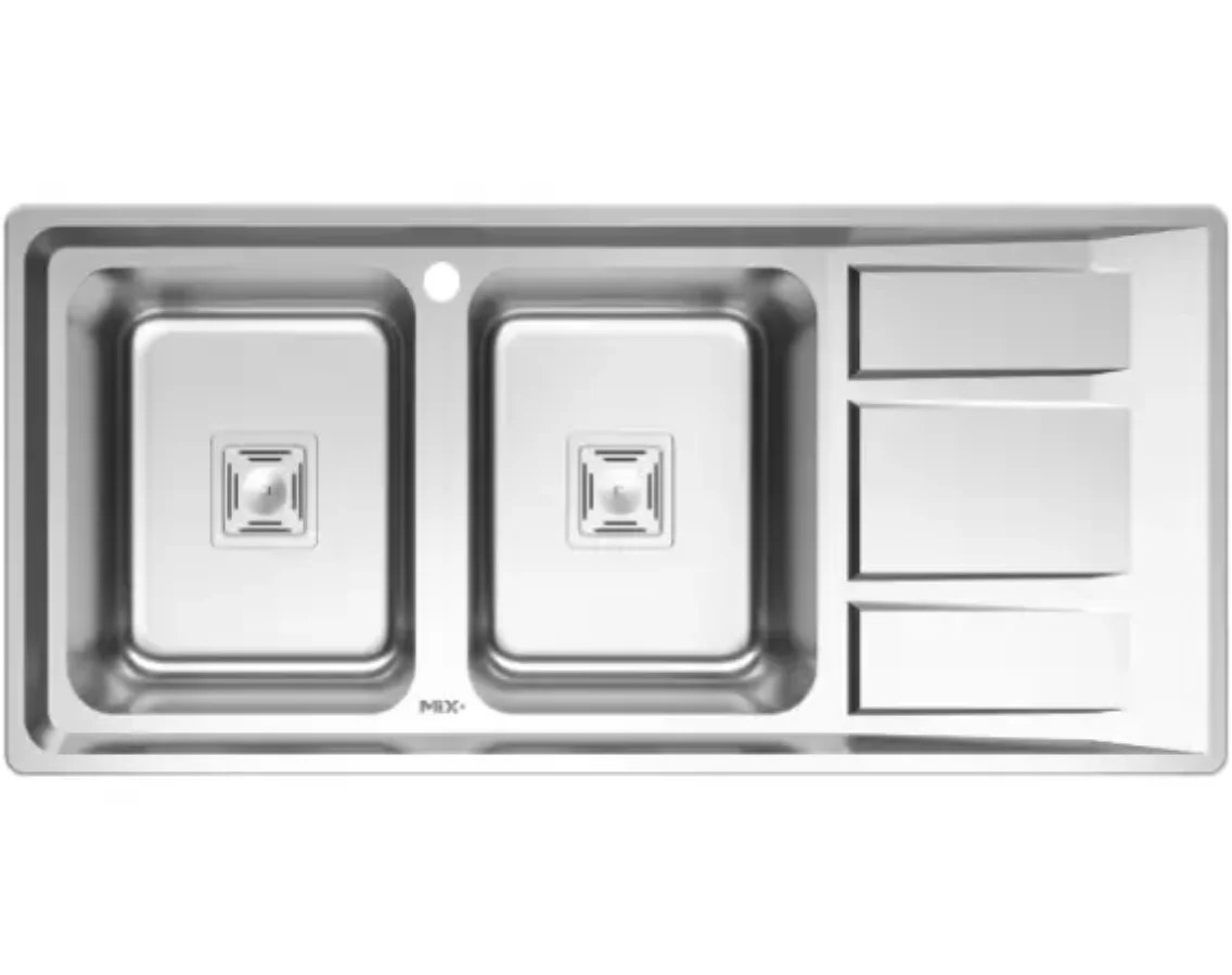 سینک ظرفشویی توکار دولگن S-45-8092 لگن چپ میکس پلاس